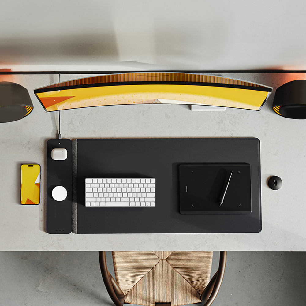 MAX-JOURNEY ULTRA Fast Wireless Charging Desk Mat - by TIMDASI