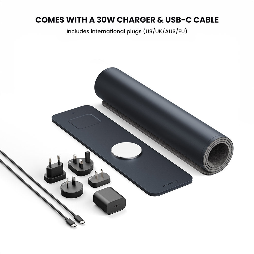 MAX-JOURNEY ULTRA Fast Wireless Charging Desk Mat - by TIMDASI